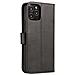 Custodia Magnetica Elegante Con Flap E Funzione Supporto Per Oneplus Nord N200 5g Nera - Foto miniatura 3