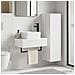 Set di mobili per il bagno 2 pz Bianco 33 x 34,5 x 100 cm - Foto miniatura 8