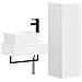 Set di mobili per il bagno 2 pz Bianco 33 x 34,5 x 100 cm - Foto miniatura 1