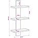 Scaffale da parete Rovere Sonoma 30 x 13.5 x 64.5 cm - Foto miniatura 7
