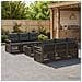 Set Divano da Giardino 7 pz Grigio polyrattan - Foto miniatura 4