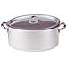 Casseruola Ovale 2 Maniglie con Coperchio Diametro 40 cm - Linea Alluminio 3 mm - Foto miniatura 4