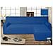 Copridivano Genius Con Penisola Chaise Longue Modello Swing Colore Blu Destra Blu - Foto miniatura 1