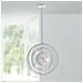 Lampadario Sospeso Metallo Bianco Anelli Concentrici Interno Moderno E27 I-club-s50 - Foto miniatura 4