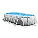 26796NP - Piscina Prisma Frame Ovale con Pompa Filtro Scaletta e Teli 503x274x122 cm - Foto miniatura 1
