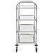 Carrello Da Cucina A 4 Livelli 107x55x125 Cm In Acciaio Inox - Foto miniatura 2