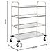 Carrello Da Cucina A 4 Livelli 107x55x125 Cm In Acciaio Inox - Foto miniatura 4