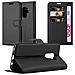Custodia Compatibile Con Samsung Galaxy S9 Plus In Nero Carbone - Coperchio Protettiva Con Chiusura Magnetica, Funzione Stand E Tasca Per Le Carte - Foto miniatura 1