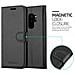 Custodia Compatibile Con Samsung Galaxy S9 Plus In Nero Carbone - Coperchio Protettiva Con Chiusura Magnetica, Funzione Stand E Tasca Per Le Carte - Foto miniatura 4