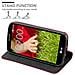Custodia Compatibile Con Lg G2 Mini In Rosso Mela - Coperchio Protettiva Con Chiusura Magnetica, Funzione Stand E Tasca Per Le Carte - Foto miniatura 3