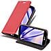 Custodia Compatibile Con Lg G2 Mini In Rosso Mela - Coperchio Protettiva Con Chiusura Magnetica, Funzione Stand E Tasca Per Le Carte - Foto miniatura 1