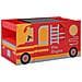 Set e Tavolo Sedie per Bambini 3pz Design Camion Pompieri Legno - Foto miniatura 1