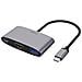 Adattatore Da Usb-c A Hdmi / Usb A, 4k 60hz, Usb-c Pd 3.0 100w, Bianco - Foto miniatura 1