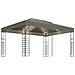 Gazebo con Luci LED a Stringa 3x4 m Grigio Talpa - Foto miniatura 1