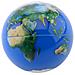 Palla Rimbalzante World Con Glitter Junior 6,5 Cm Gomma Blu - Foto miniatura 1