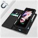 Cover Portafoglio Samsung Z Fold3 Con Cover Magnetica Amovibile Nera - Foto miniatura 5
