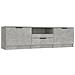 Mobile Per Tv Grigio Cemento 140x35x40cm Legno Multistrato - Foto miniatura 1