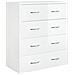Credenza con 4 Cassetti 60x30,5x71 cm Bianco lucido - Foto miniatura 3