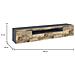 Mobile Porta Tv Salvatore, Credenza Bassa Da Soggiorno A 3 Ante, Base Porta Tv, 100% Made In Italy, Cm 200x40h37, Ardesia E Acero - Foto miniatura 3