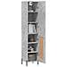 Credenza Grigio Cemento 34,5x34x180 Cm In Legno Multistrato - Foto miniatura 3