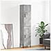 Credenza Grigio Cemento 34,5x34x180 Cm In Legno Multistrato - Foto miniatura 1