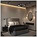 Lampadario A Sospensione Moderno Fad Metallo Nero Acrilico 9 Luci Led 63w - Foto miniatura 6