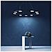 Lampadario A Sospensione Moderno Fad Metallo Nero Acrilico 9 Luci Led 63w - Foto miniatura 7