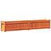 Fioriera Giardino Marrone Cera 180x31x31 Cm Legno Massello Pino - Foto miniatura 2