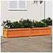 Fioriera Giardino Marrone Cera 180x31x31 Cm Legno Massello Pino - Foto miniatura 1