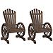 Sedie Da Giardino Adirondack 2 Pz In Legno Massello Di Abete - Foto miniatura 2