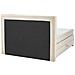 Letto Boxspring Tessuto Beige 160 X 200 Cm Minister - Foto miniatura 4