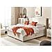 Letto Boxspring Tessuto Beige 160 X 200 Cm Minister - Foto miniatura 1