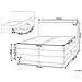 Letto Boxspring Tessuto Beige 160 X 200 Cm Minister - Foto miniatura 7