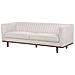Divano 3 Posti Skaule Tessuto Beige - Foto miniatura 2