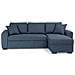 Divano Angolare Trasformabile Reversibile - 4 Posti - Tessuto Blu - Hamilton - 244 X 151 X 90 - Foto miniatura 1