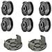 Set Di Ricambio Bobina E Coperchio Per Bosch Easy Grasscut 6-pack - Foto miniatura 1