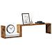 Scaffali Da Parete 2 Pz Legno Antico 100x15x20 Cm Multistrato - Foto miniatura 1