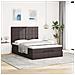 Struttura Letto Pouf Con Materasso 140x190 Cm In Tessuto - Foto miniatura 2