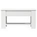 Lusso Casadino -  Tavolino Da Salotto Bianco 101x49x52 Cm In Legno Multistrato - Foto miniatura 3