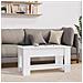 Lusso Casadino -  Tavolino Da Salotto Bianco 101x49x52 Cm In Legno Multistrato - Foto miniatura 7
