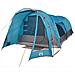 Tenda Familiare a Tunnel per 8 Persone Blu Impermeabile - Foto miniatura 3