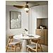 Ventilatore A Soffitto Con Luce Anderson Con Telecomando Marrone Chiaro - Foto miniatura 1
