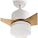 Ventilatore A Soffitto Con Luce Anderson Con Telecomando Led Marrone Chiaro - Foto miniatura 4