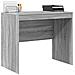 Scrivania Grigia Grigio sonoma Legno ingegnerizzato 90 x 50 x 76 cm - Foto miniatura 3