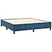 Letto a Molle con Materasso e LED Blu Scuro 180x200 cm - Foto miniatura 5