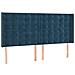 Letto a Molle con Materasso e LED Blu Scuro 180x200 cm - Foto miniatura 7