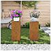 Supporti per Piante da Esterno Pillar 2 pcs 24x24x55 cm Acciaio Resistente - Foto miniatura 2