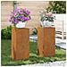 Supporti per Piante da Esterno Pillar 2 pcs 24x24x55 cm Acciaio Resistente - Foto miniatura 4