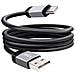 Cavo Di Carica E Trasferimento Usb Verso Usb-c 3a 27w Veloce 1,2 M, Nero - Foto miniatura 6