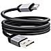Cavo Di Carica E Trasferimento Usb Verso Usb-c 3a 27w Veloce 1,2 M, Nero - Foto miniatura 1
